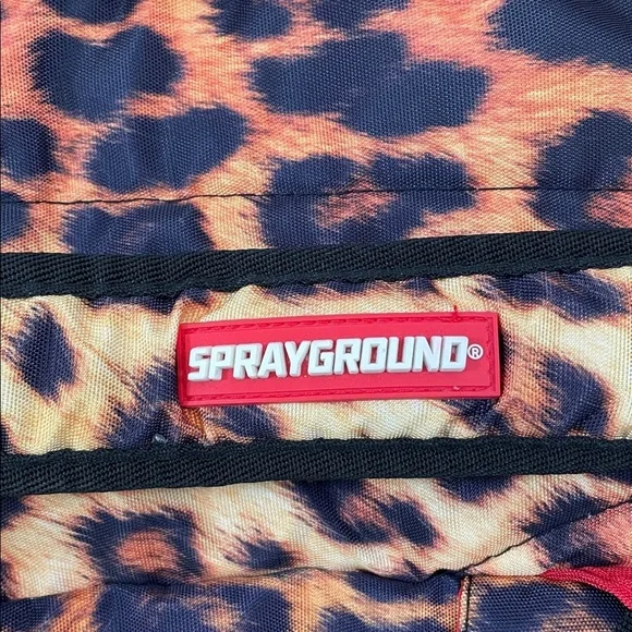 Sprayground - Lil Leopard Shark Mini Backpack, Leopard - Picture 2 of 10
